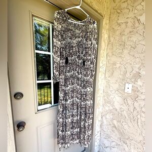 Anthropologie Monochrome Maxi Dress